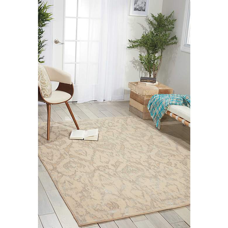 Image 1 Nourison Nepal NEP07 5'3"x7'5" Bone Area Rug