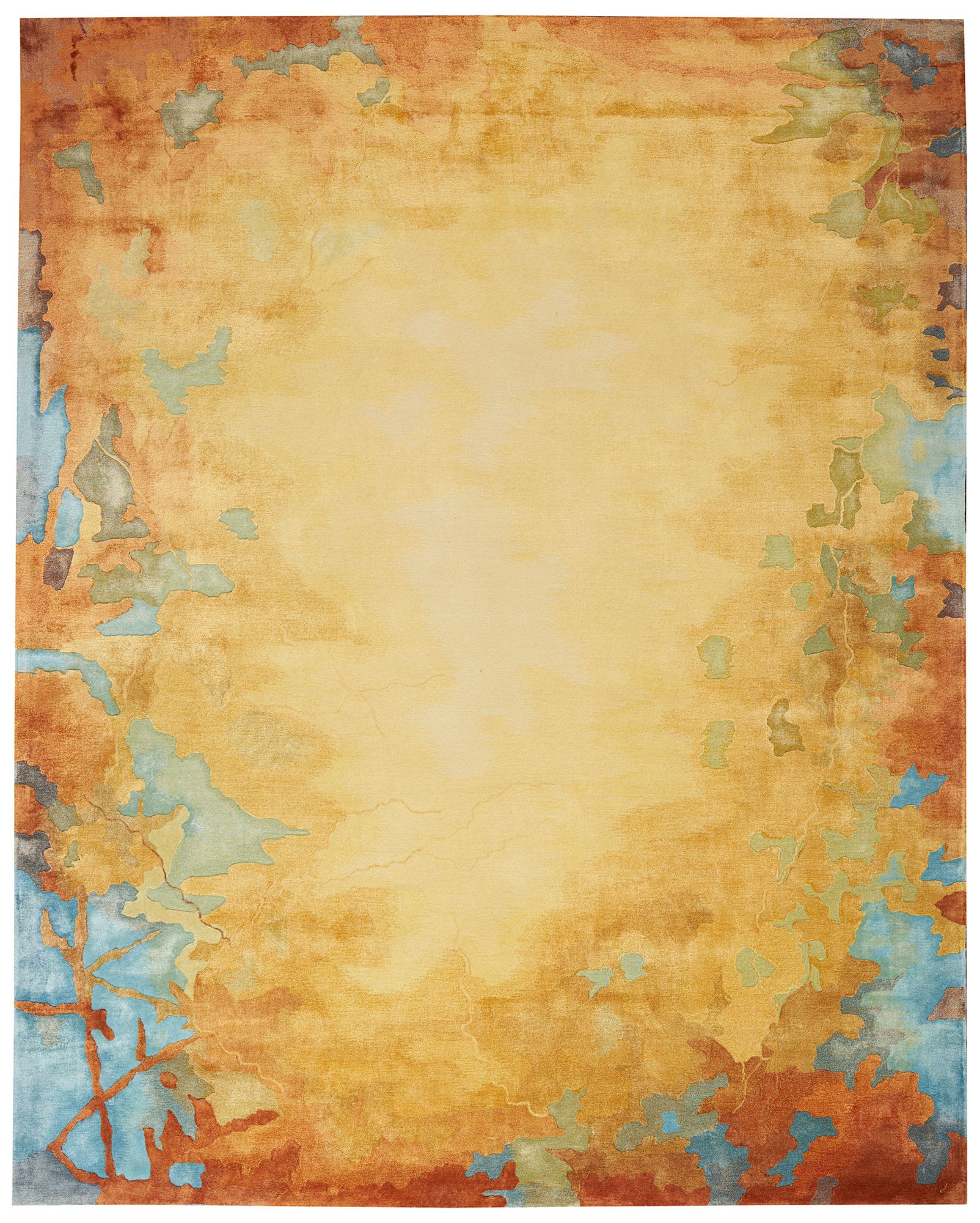 Image 2 Nourison Prismatic 5'6"x7'5" Gold Blue Wool Area Rug