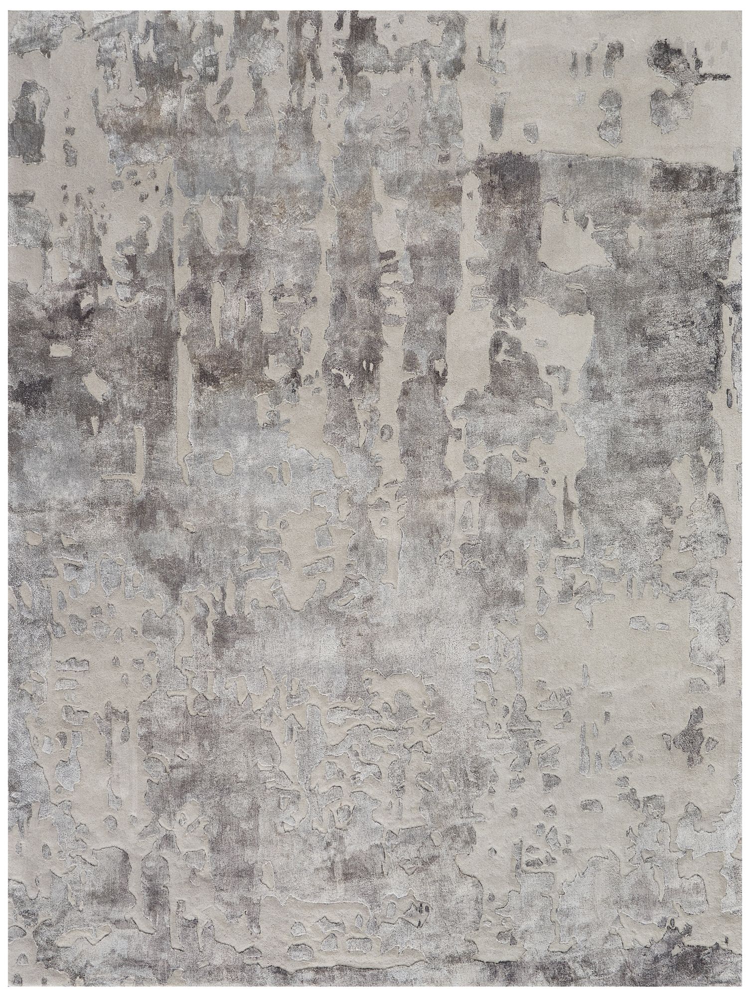 Image 2 Nourison Prismatic 5'6"x7'5" Silver Gray Wool Area Rug