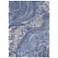 Nourison Prismatic PRS05 5'6"x7'5" Blue Wool Area Rug