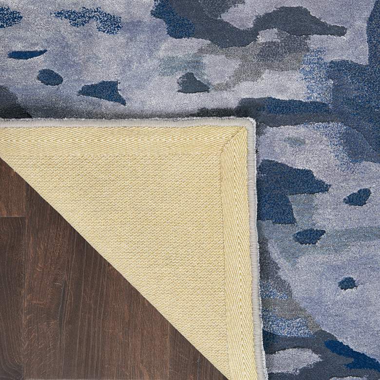 Image 4 Nourison Prismatic PRS05 5'6"x7'5" Blue Wool Area Rug more views