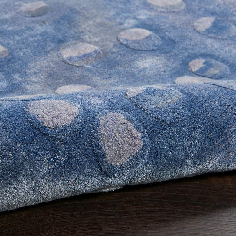Image 6 Nourison Prismatic PRS05 5'6"x7'5" Blue Wool Area Rug more views