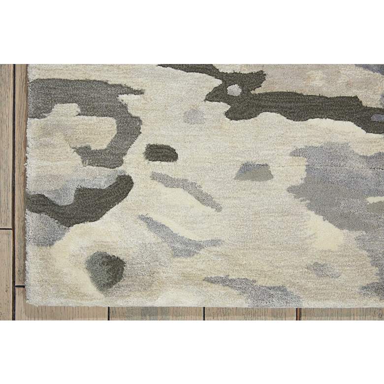 Image 3 Nourison Prismatic PRS05 5'6"x7'5" Silver Cloud Area Rug more views
