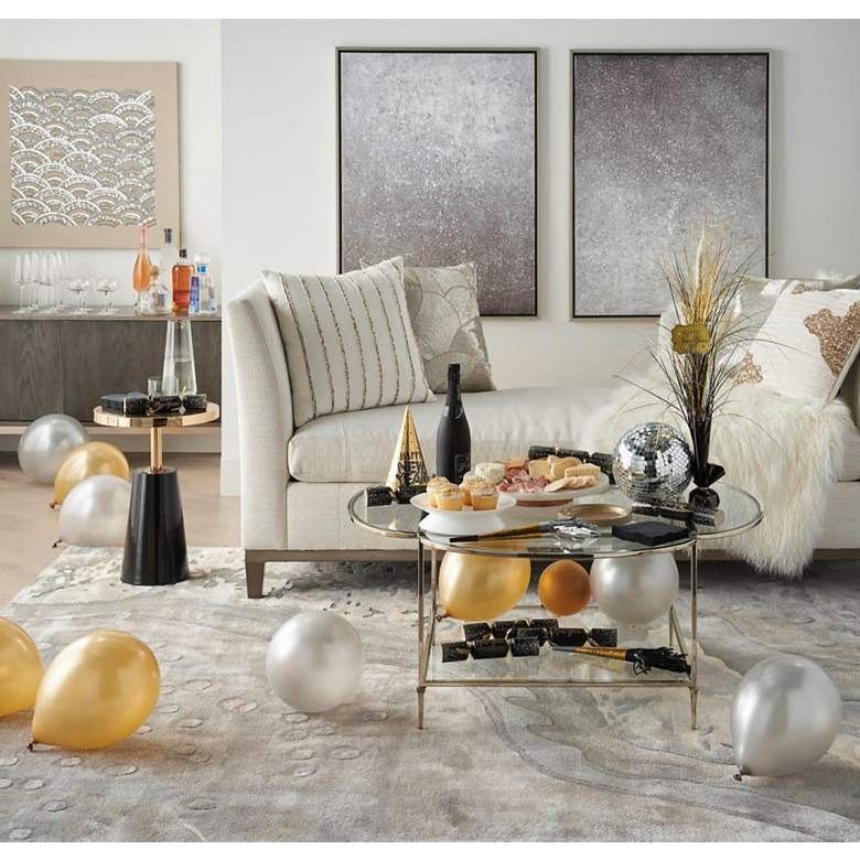 Image 6 Nourison Prismatic PRS05 5'6"x7'5" Silver Cloud Area Rug more views