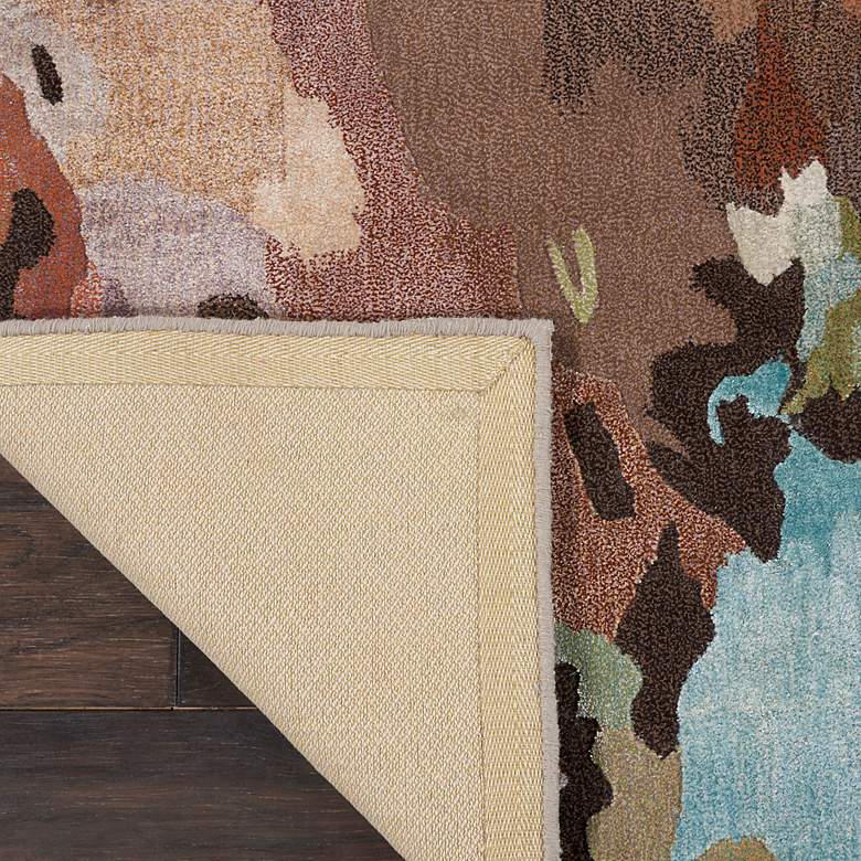 Image 4 Nourison Prismatic PRS09 5'6"x7'5" Green Brown Wool Area more views