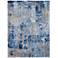 Nourison Prismatic PRS10 5'6"x7'5" Blue Gray Wool Area Ru