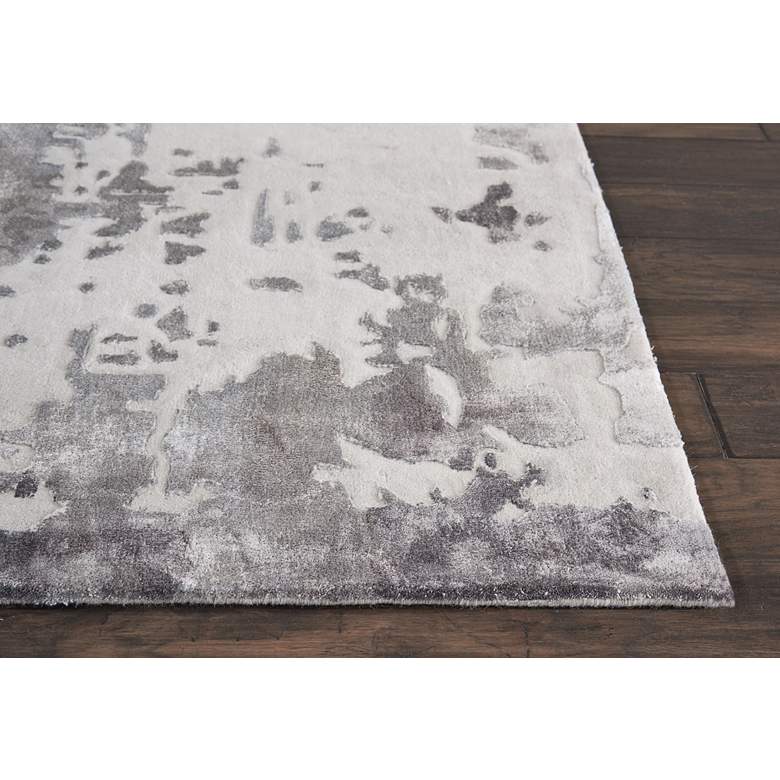 Image 5 Nourison Prismatic PRS12 5'6"x7'5" Silver Gray Wool Area more views