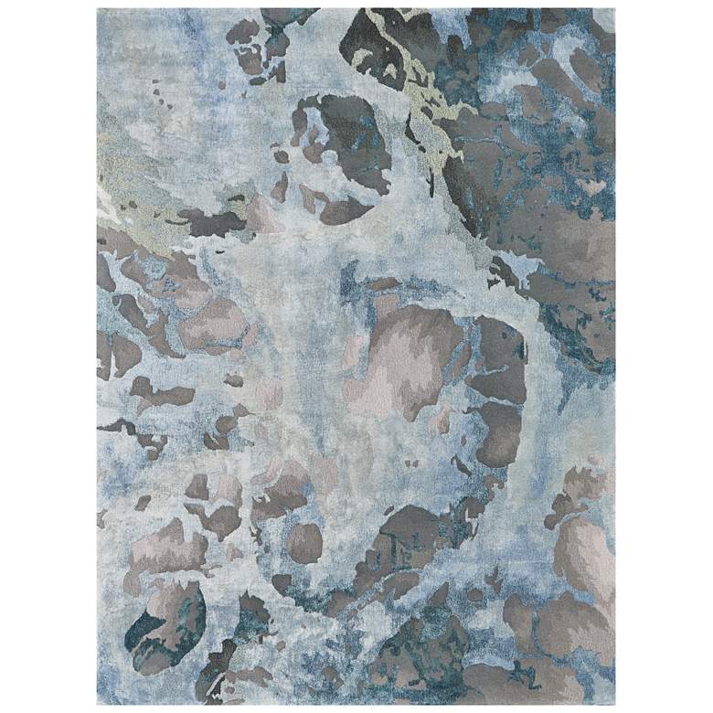 Image 2 Nourison Prismatic PRS14 5'6"x7'5" Gray Slate Wool Area R