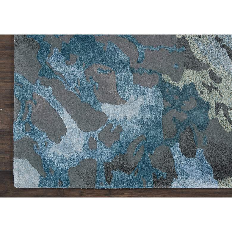 Image 3 Nourison Prismatic PRS14 5'6"x7'5" Gray Slate Wool Area R more views