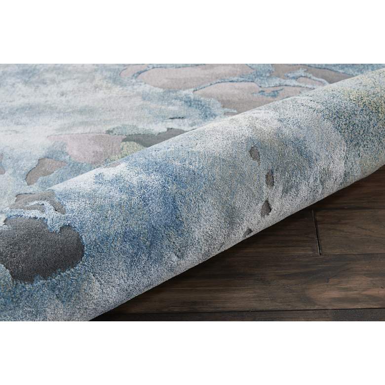Image 4 Nourison Prismatic PRS14 5'6"x7'5" Gray Slate Wool Area R more views