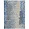 Nourison Prismatic PRS17 5'6"x7'5" Denim Wool Area Rug