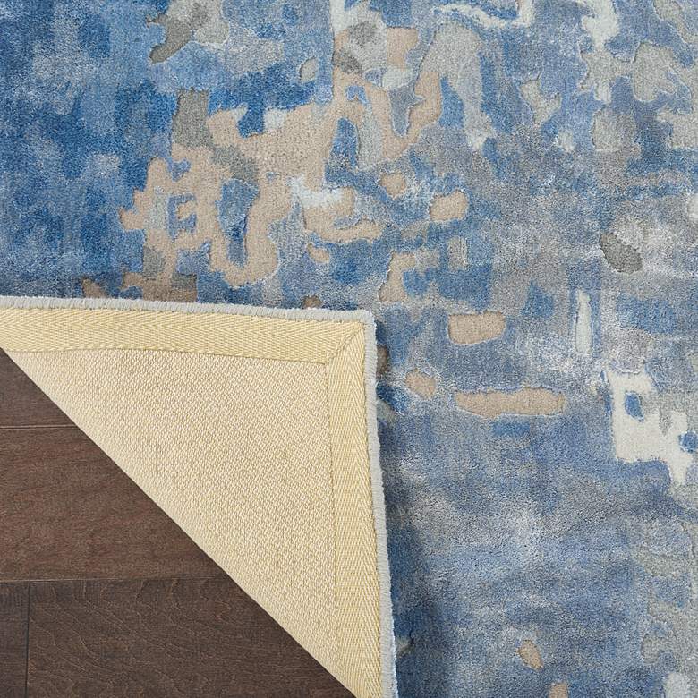 Image 4 Nourison Prismatic PRS17 5'6"x7'5" Denim Wool Area Rug more views