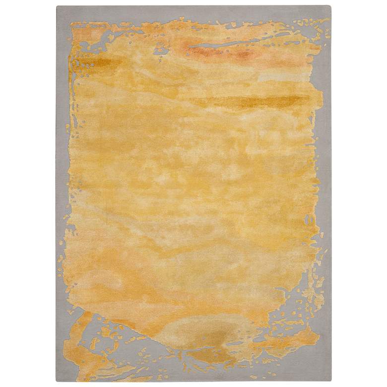Image 2 Nourison Prismatic PRS19 5'6"x7'5" Gray Gold Wool Area Ru