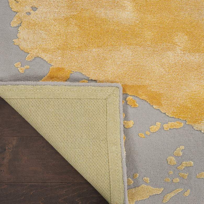 Image 4 Nourison Prismatic PRS19 5'6"x7'5" Gray Gold Wool Area Ru more views