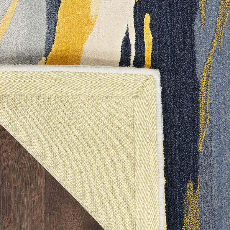 Image 4 Nourison Prismatic PRS24 5'6"x7'5" Gray Gold Wool Area Ru more views