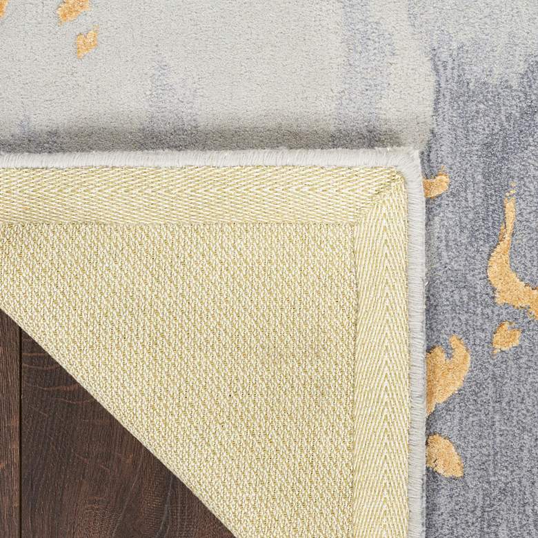 Image 4 Nourison Prismatic PRS28 5'6"x7'5" Gray Gold Wool Area Ru more views