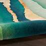 Nourison Prismatic PRS30 5&#39;6"x7&#39;5" Emerald Wool Area Rug
