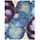Nourison Prismatic PRS32 7'9"x9'9" Blue Purple Wool Area 