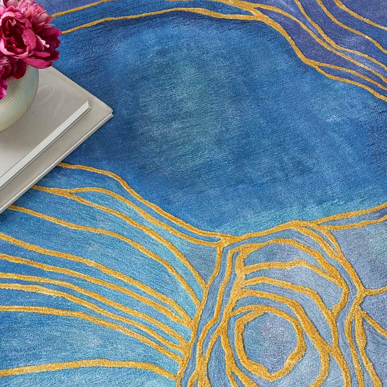 Image 5 Nourison Prismatic PRS32 7'9"x9'9" Blue Purple Wool Area more views