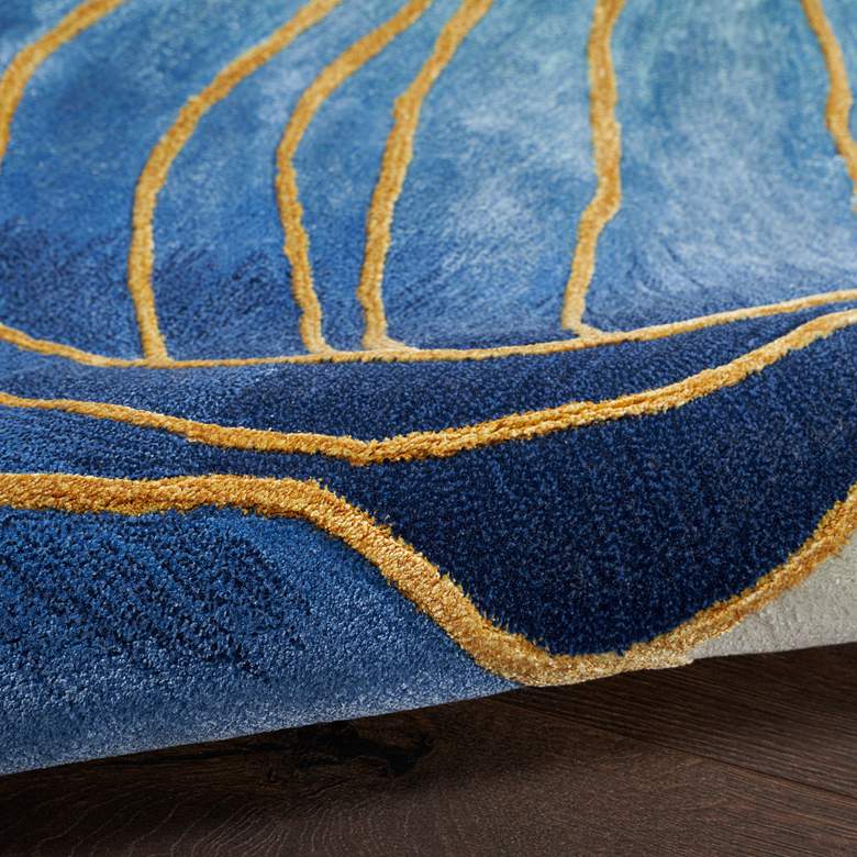 Image 6 Nourison Prismatic PRS32 7'9"x9'9" Blue Purple Wool Area more views