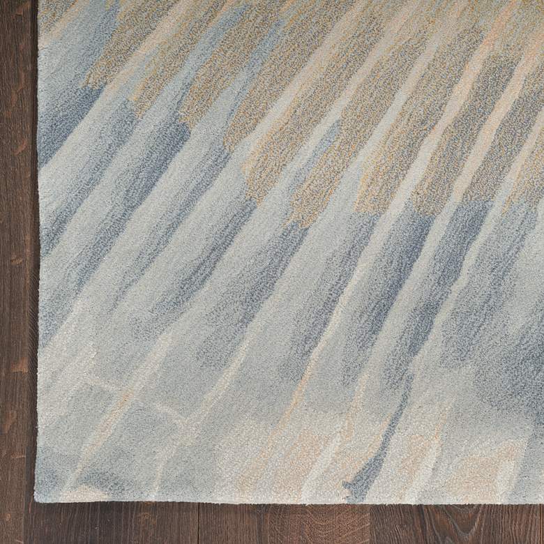 Image 3 Nourison Prismatic PRS35 7'9"x9'9" Sand Wool Area Rug more views