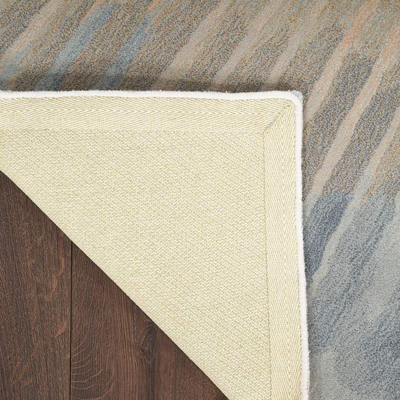 Image 4 Nourison Prismatic PRS35 7'9"x9'9" Sand Wool Area Rug more views