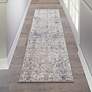 Thumbnail1 of Nourison Royal Terrace 2'2" x 7'6" Beige Blue Indoor Rug
