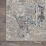 3_Nourison Royal Terrace 2'2" x 7'6" Ivory Blue Indoor Rug more views