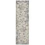 2_Nourison Royal Terrace 2'2" x 7'6" Ivory/Grey Indoor Rug