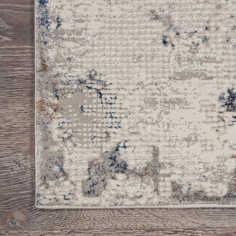 Image 3 Nourison Royal Terrace 2'2" x 7'6" Ivory/Grey Indoor Rug more views
