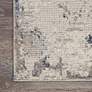 3_Nourison Royal Terrace 2'2" x 7'6" Ivory/Grey Indoor Rug more views