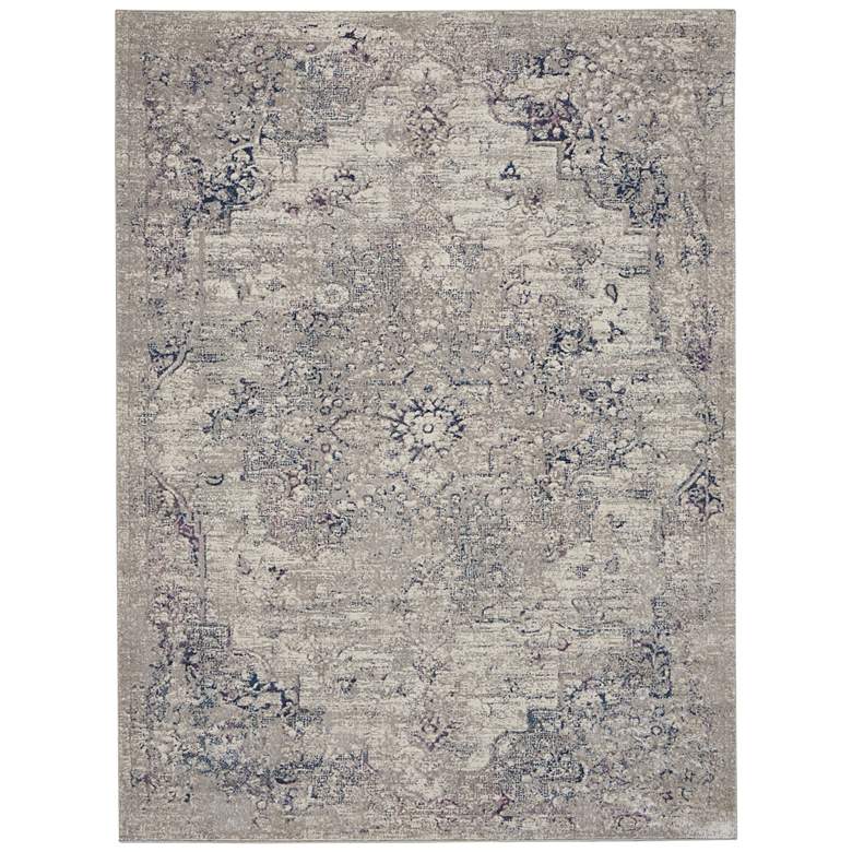 Image 2 Nourison Royal Terrace 5'3" x 7'3" Beige Blue Indoor Rug