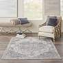 1_Nourison Royal Terrace 5'3" x 7'3" Beige Blue Indoor Rug