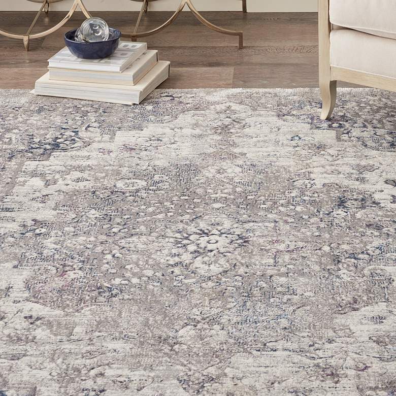 Image 5 Nourison Royal Terrace 5'3" x 7'3" Beige Blue Indoor Rug more views