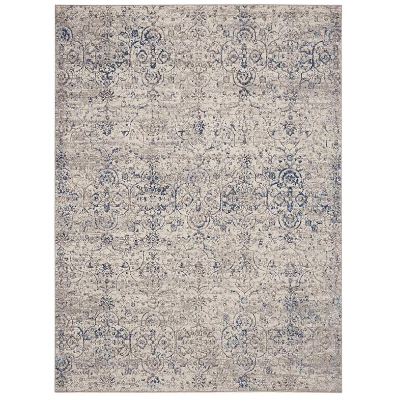 Image 2 Nourison Royal Terrace 5'3" x 7'3" Beige Blue Indoor Rug