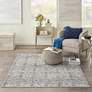 1_Nourison Royal Terrace 5'3" x 7'3" Beige Blue Indoor Rug
