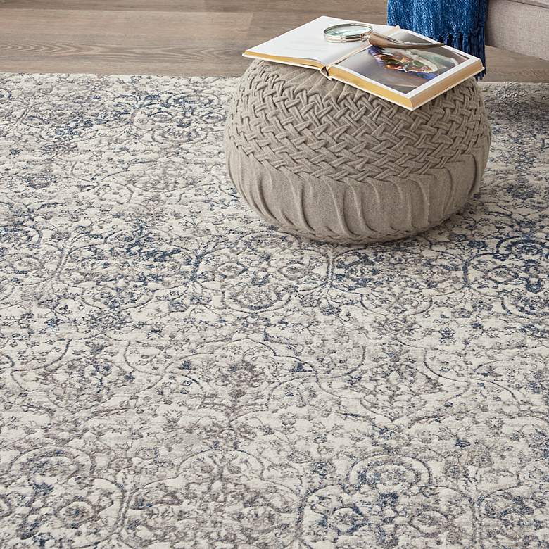 Image 5 Nourison Royal Terrace 5'3" x 7'3" Beige Blue Indoor Rug more views