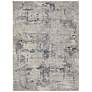 2_Nourison Royal Terrace 5'3" x 7'3" Ivory Blue Indoor Rug