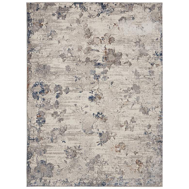 Image 2 Nourison Royal Terrace 5'3" x 7'3" Ivory/Grey Indoor Rug