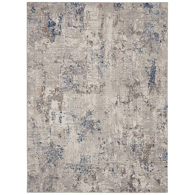 Image 2 Nourison Royal Terrace 5&#39;3 inch x 7&#39;3 inch White Blue Indoor Rug