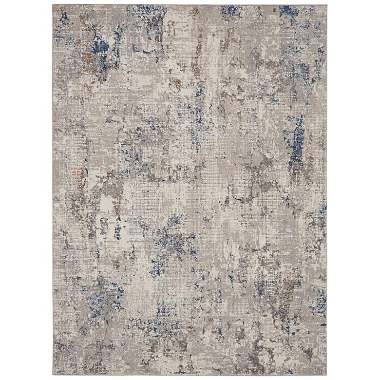Image 2 Nourison Royal Terrace 5'3" x 7'3" White Blue Indoor Rug