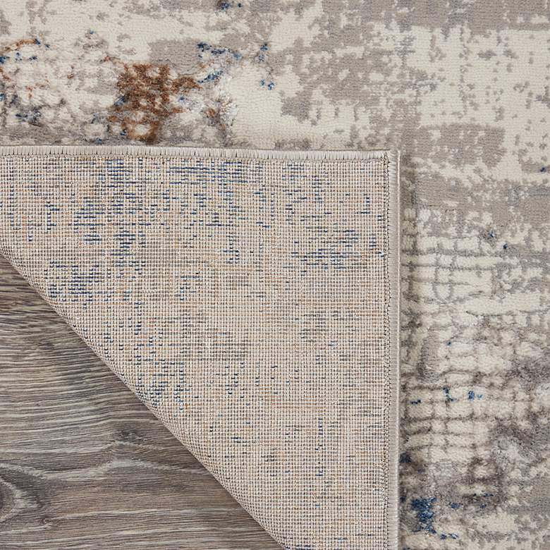 Image 4 Nourison Royal Terrace 5'3" x 7'3" White Blue Indoor Rug more views