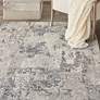 5_Nourison Royal Terrace 5'3" x 7'3" White Blue Indoor Rug more views