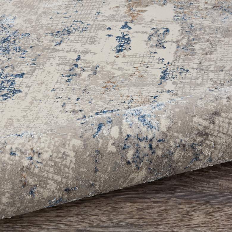 Image 6 Nourison Royal Terrace 5'3" x 7'3" White Blue Indoor Rug more views