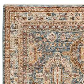 Image2 of Nourison Sahar SHR01 3'11"x5'11" Blue Rectangular Area Ru more views