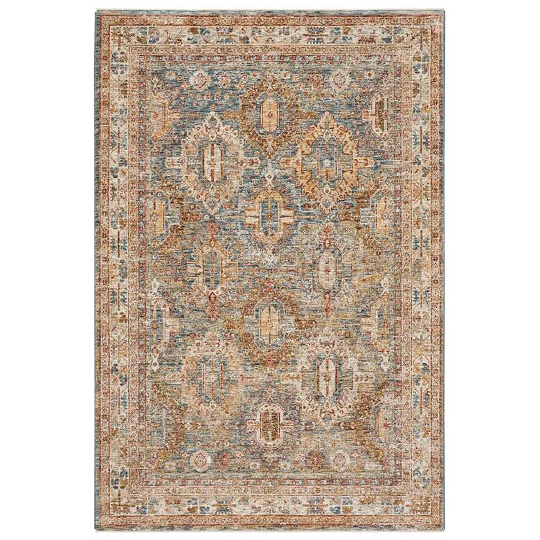 Image 1 Nourison Sahar SHR01 5'3"x7'8" Blue Rectangular Area Rug