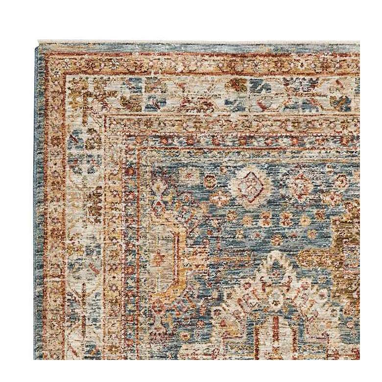 Image 2 Nourison Sahar SHR01 5&#39;3 inchx7&#39;8 inch Blue Rectangular Area Rug more views