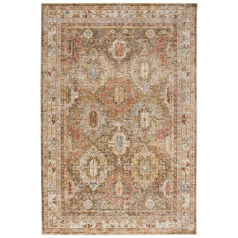 Image 2 Nourison Sahar SHR01 5&#39;3 inchx7&#39;8 inch Green Rectangular Area Rug