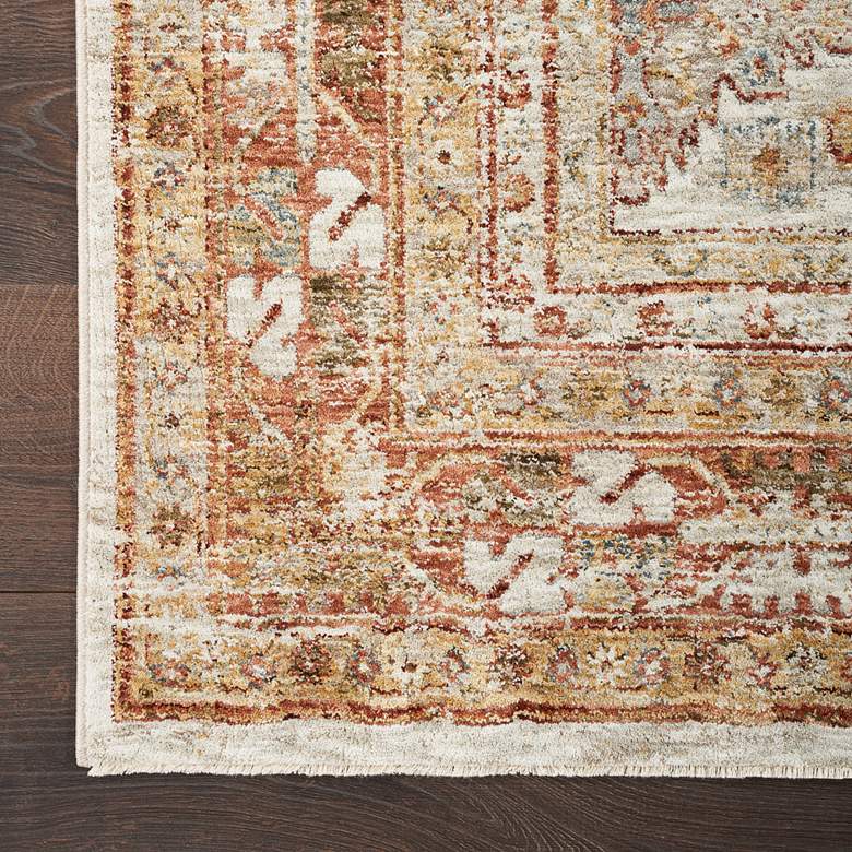 Image 3 Nourison Sahar SHR01 5&#39;3 inchx7&#39;8 inch Multi-Color Ivory Area Rug more views