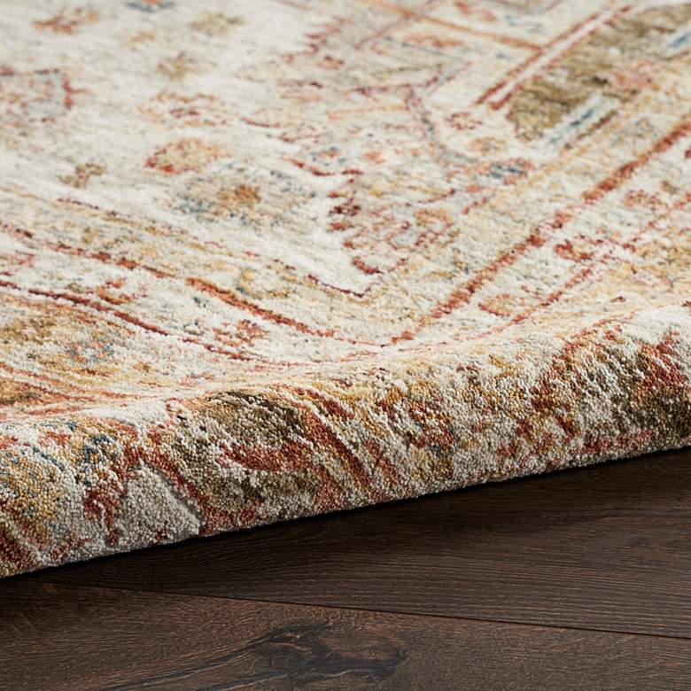 Image 6 Nourison Sahar SHR01 5&#39;3 inchx7&#39;8 inch Multi-Color Ivory Area Rug more views